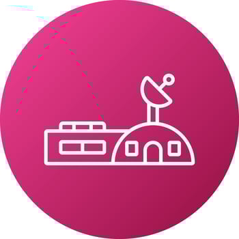 Space Station Icon Style vector