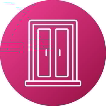 Space Door Icon Style vector