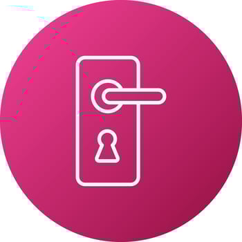 Door Knob Icon Style vector