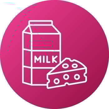 Dairy Item Icon Style vector