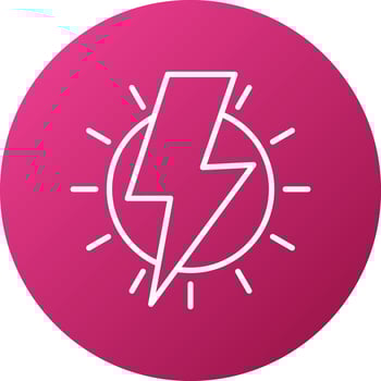 Thunderbolt Icon Style vector