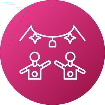 Rave Icon Style vector