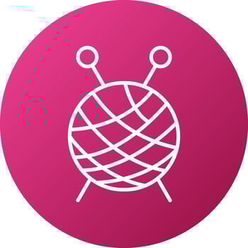 Knitting Icon Style vector