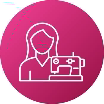 Tailoring Women Icon Style vector