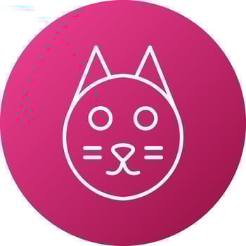 Cat Icon Style vector