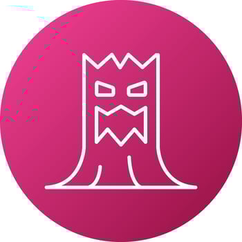 Scary Tree Icon Style vector