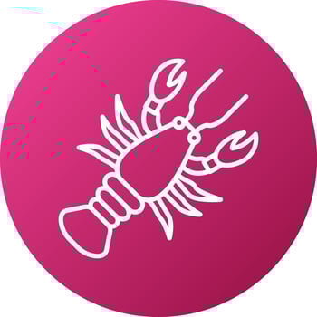 Lobster Icon Style vector