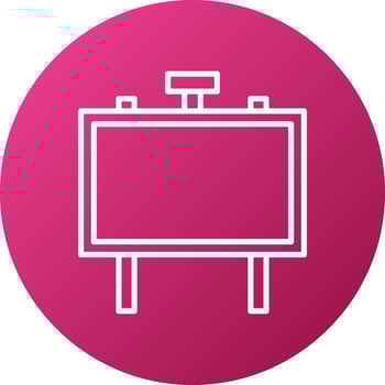 Signboard Icon Style vector