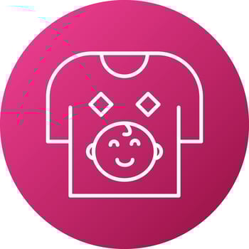 Baby Shirt Icon Style vector