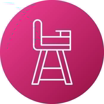 Baby Chair Icon Style vector