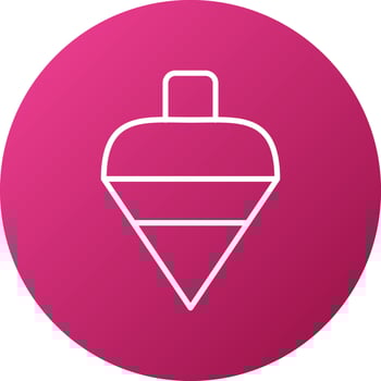 Toy Top Icon Style vector