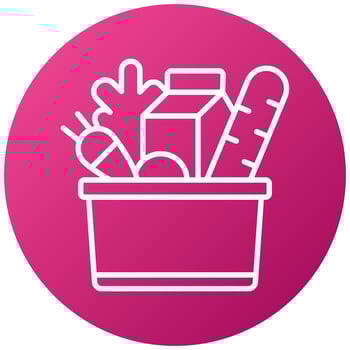 Groceries Icon Style vector
