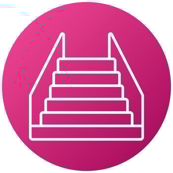 Stairs Icon Style vector