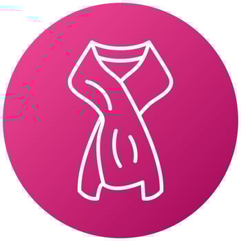 Scarf Icon Style vector