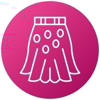 Skirt Icon Style vector