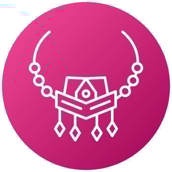 Necklace Icon Style vector