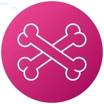 Bone Icon Style vector