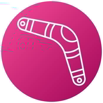 Boomerang Icon Style vector