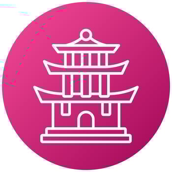 Pagoda Icon Style vector