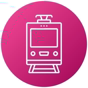 Tramcar Icon Style vector