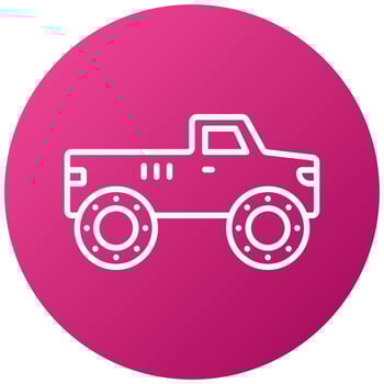 Bigfoot Car Icon Style vector