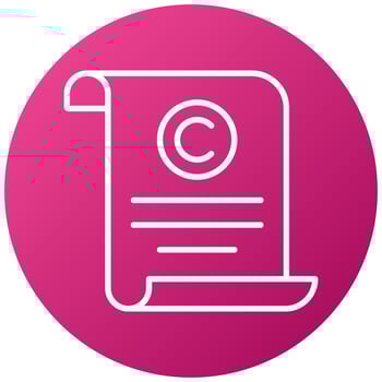 Copyright Icon Style vector