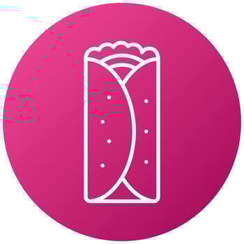 Burrito Icon Style vector