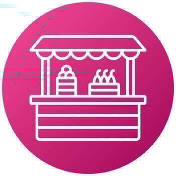 Farmer's Market Icon Style vector