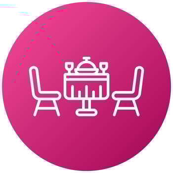 Food Table Icon Style vector
