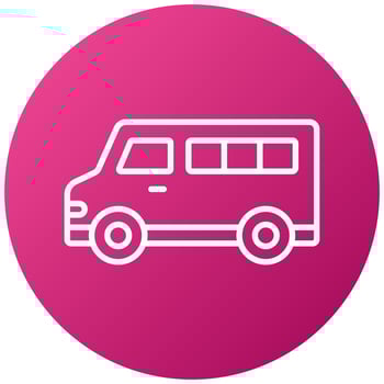 Minivan Icon Style vector