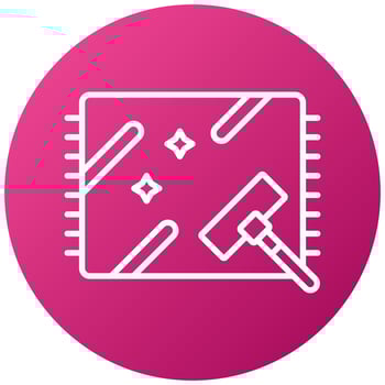 Mat Cleaning Icon Style vector
