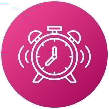 Alarm Clock Icon Style vector
