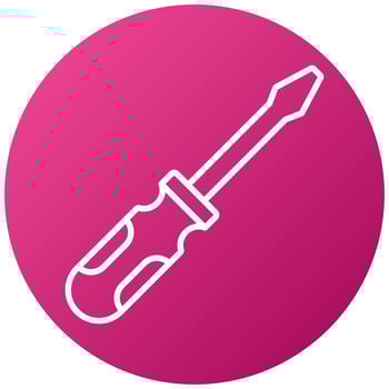Screwdriver Icon Style vector