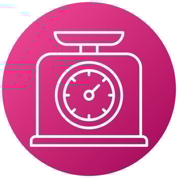Kitchen Scale Icon Style vector