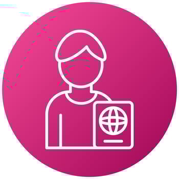 Passport Photo Icon Style vector