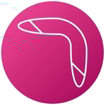 Boomerang Icon Style vector