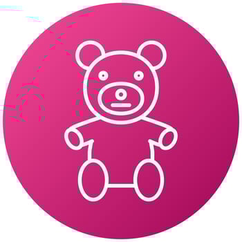 Teddy Icon Style vector