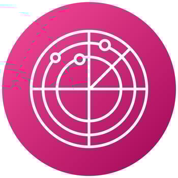 Radar Icon Style vector