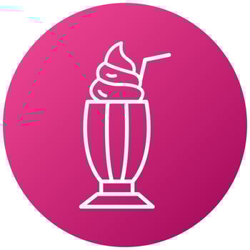 Milkshake Icon Style vector