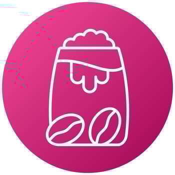 Dalgona Icon Style vector