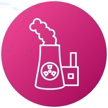 Nuclear Icon Style vector