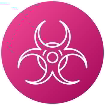 Biohazard Icon Style vector