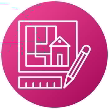 Technical Drawing Icon Style vector