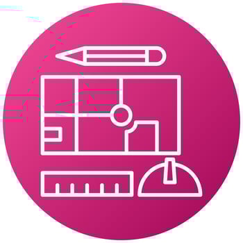 Engineering Sketch Icon Style vector