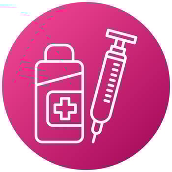 Vaccine Icon Style vector