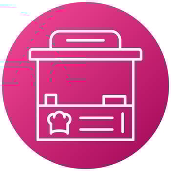 Food Stand Icon Style vector