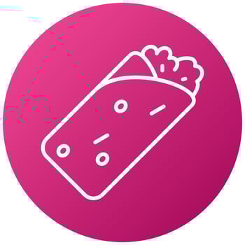 Burrito Icon Style vector