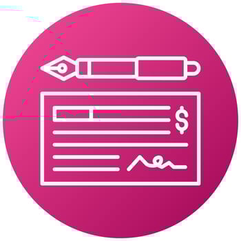 Cheque Icon Style vector