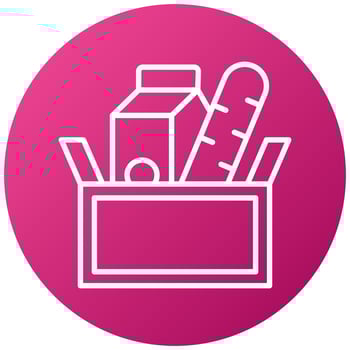 Food Donation Icon Style vector