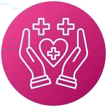 Medical Assistance Icon Style vector